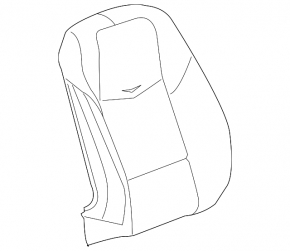 Cadillac ATS 13 passenger seat upholstery - gray leather, SPORT, with brown overlay