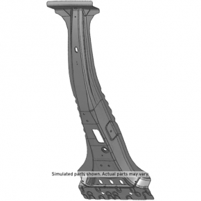 The central left body pillar of Chevrolet Impala 14-20 is sawed off
