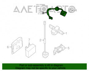 Nissan Rogue 14-16 Rear View Camera with Washer
