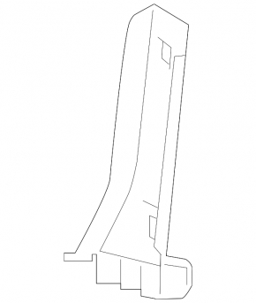 Front bumper mount right Audi A7 16-18 S-line