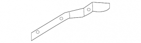 Left hood hinge trim for Audi A6 C8 19-24