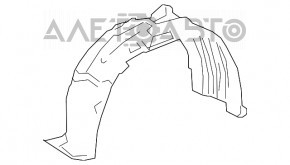 Front right mudguard Lexus RX350 RX450h 16-22 OEM
