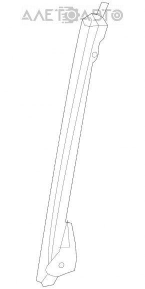 Toyota Highlander 14-19 front right rear door glass guide