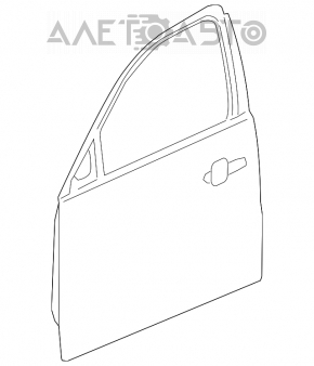 Suzuki Kizashi 10-15 black front right door