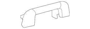 Right ceiling handle for Toyota Avalon, gray, 2012