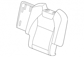 Rear row of seats 2 row Acura MDX 14-16 leather beige