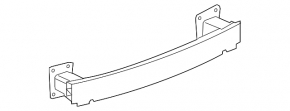 Chevrolet Malibu 16-23 rear bumper reinforcement