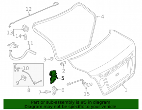 Nissan Altima 19-24 trunk lid lock mounting defect