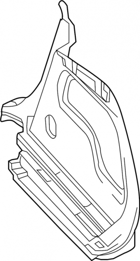 Right arch trim Infiniti QX30 17-19 black