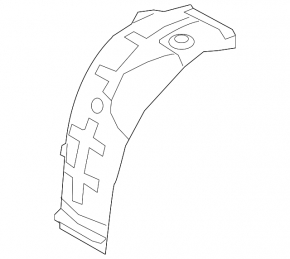 Mudguard rear left front part Hyundai Elantra AD 17-18