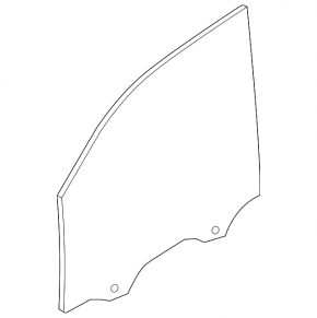 Front left door glass for a Porsche Cayenne 19-26