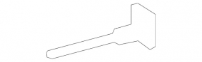 Front bumper mount, central upper right, Mercedes A-class V177 19-22