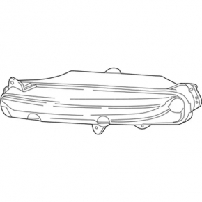 Fog lamp left PTF Lincoln MKX 16-18