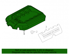 Ford Mustang mk6 15-17 5.0 Engine Cover