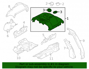 Exhaust manifold protection BMW X7 G07 19-22 N63