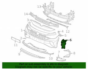 Front bumper bracket left Volkswagen ID.4 21-23