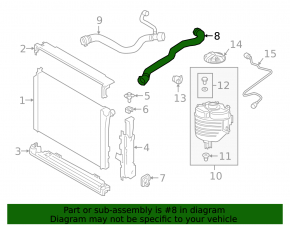 Cooling pipe left BMW 3 G20 19- 2.0T