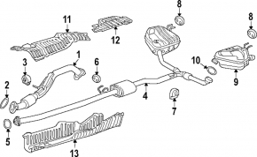 Honda CRV 23- 1.5T exhaust pipe