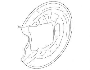 Brake Disc Cover Rear Right VW Jetta 11-18 USA