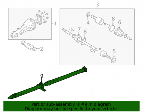 Driveshaft driveshaft Subaru Forester 14-18 SJ 2.0 automatic transmission