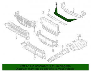 Central underhood trim Volvo XC60 18-23