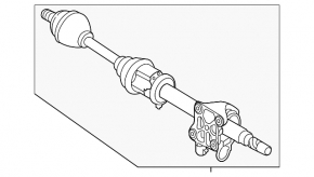 Front right half shaft drive Volvo S60 15-18 FWD
