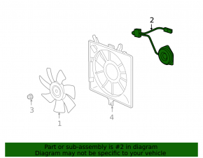 Left Cooling Fan Motor Honda CRV 12-14 2.4