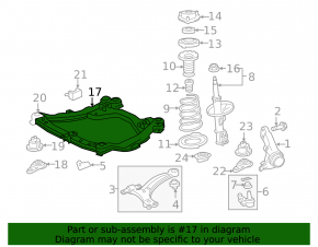 Front subframe for Toyota Avalon 13-18