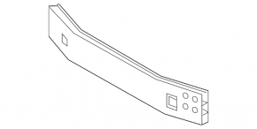 Front bumper reinforcement Toyota Prius V 15-17 rest