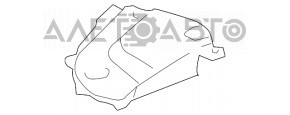 Engine compartment trim front right Lexus RX300 RX330 04-06