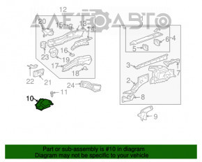 Engine compartment trim front right Lexus RX300 RX330 04-06