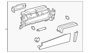 Glove box, glove compartment Lexus ES300h ES350 13-18 ser