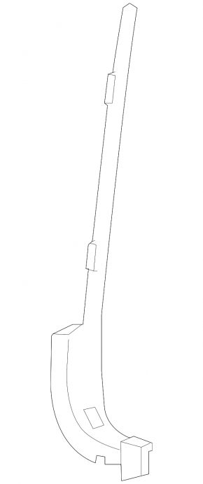 Front right door opening trim Lexus IS250 IS350 06-13 black