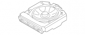 Subwoofer left BMW 5 F10 11-16 hi-fi