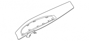 Nissan Ariya 23-25 gray dashboard trim and monitor frame