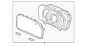 Honda CRV 12-13 instrument cluster