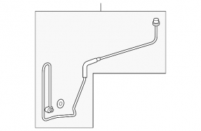 Air conditioner tube heater-condenser Acura MDX 14-16 prerest