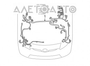 Toyota Prius V 12-12 underhood wiring harness with fuse box