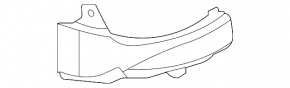 Right turn signal mirror for Subaru WRX 22-26