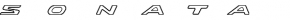 Emblem inscription SONATA trunk lid Hyundai Sonata 20-23