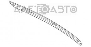 Lower trunk door molding for Porsche Cayenne 958 11-14
