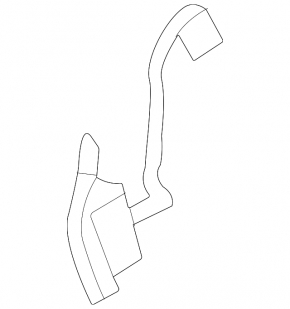 Left steering column paddle shifter Mercedes W213 E 21-23 black