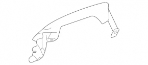 Door handle outer front right Mercedes GLS-class X166 13-19 keyless
