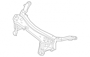 TV top bar Mercedes W213 E 17-23 metal