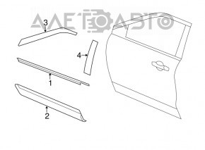 Door trim side front right Ford Explorer 11-19