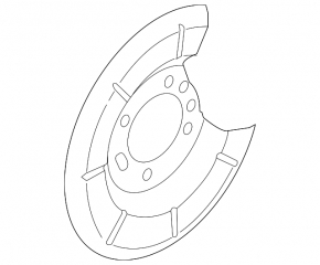 Brake Disc Cover Rear Left Ford Transit Connect MK2 13-23