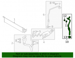 Automatic transmission cooling pipe outlet Ford Escape MK4 20-24 FWD
