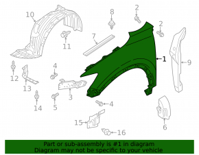 Front left wing Mazda CX-5 13-16 SIGNEDA