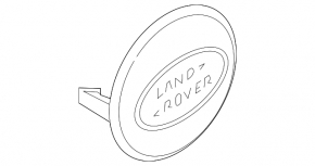 Land Rover Discovery 17-25 62mm Wheel Center Cap, Gloss Black