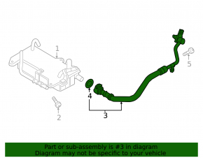 Automatic transmission cooling pipes for the Porsche Cayenne 19-26 3.0T